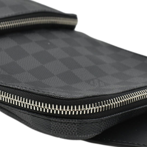 LOUIS VUITTON Avenue Sling Damier Graphite Backpack Bag Black