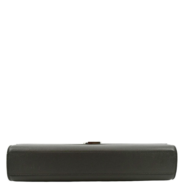 YVES SAINT LAURENT Kate Leather Shoulder Bag Gray