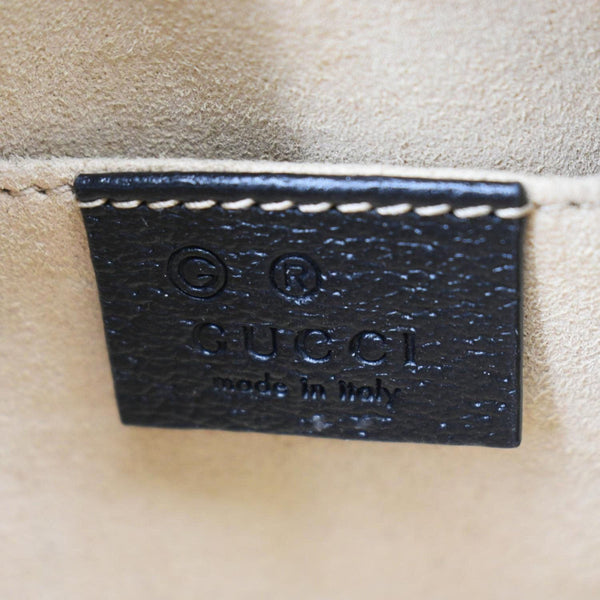 GUCCI Ophidia Web Mini Leather Crossbody Bag Black 719885