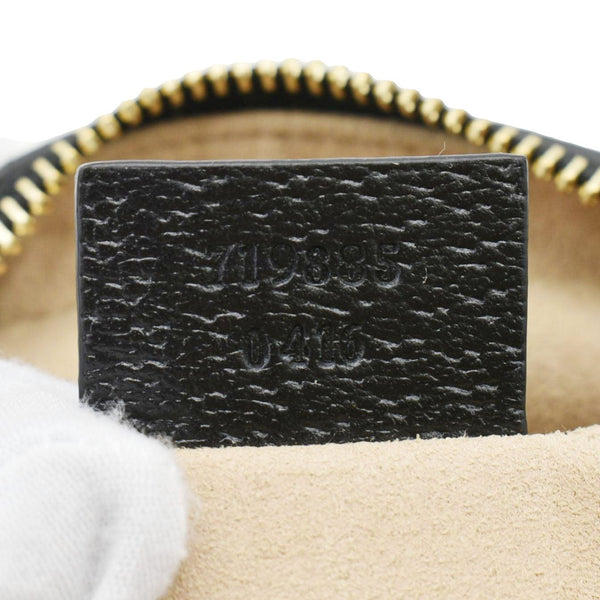 GUCCI Ophidia Web Mini Leather Crossbody Bag Black 719885