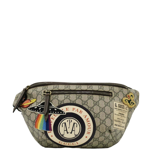 GUCCI Courrier GG Supreme Canvas Belt Bum Bag Beige 529711
