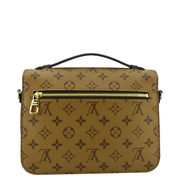 LOUIS VUITTON Metis Pochette Reverse Monogram Canvas Crossbody Bag Brown