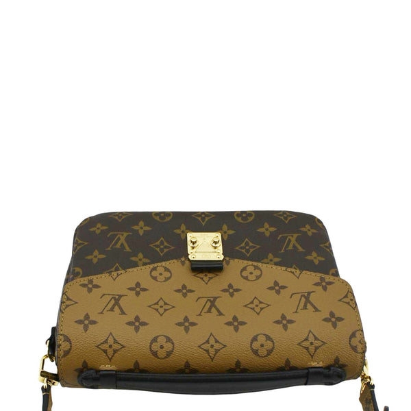 LOUIS VUITTON Metis Pochette Reverse Monogram Canvas Crossbody Bag Brown