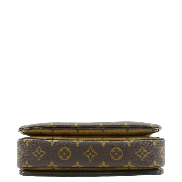 LOUIS VUITTON Metis Pochette Reverse Monogram Canvas Crossbody Bag Brown