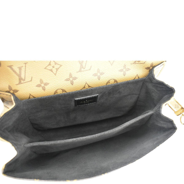 LOUIS VUITTON Metis Pochette Reverse Monogram Canvas Crossbody Bag Brown