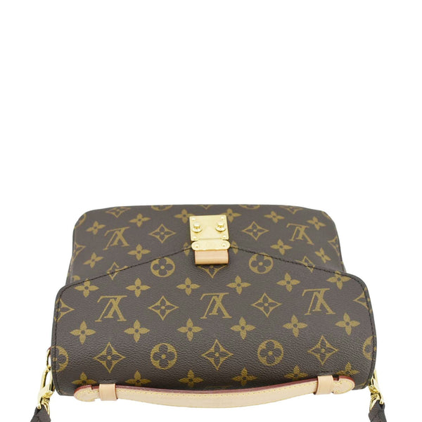 LOUIS VUITTON Metis Pochette Monogram Canvas Crossbody Bag Brown