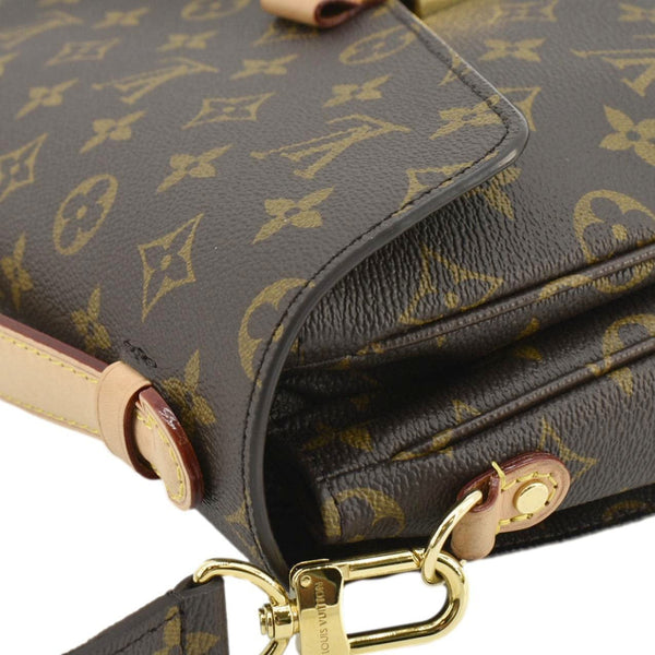 LOUIS VUITTON Metis Pochette Monogram Canvas Crossbody Bag Brown