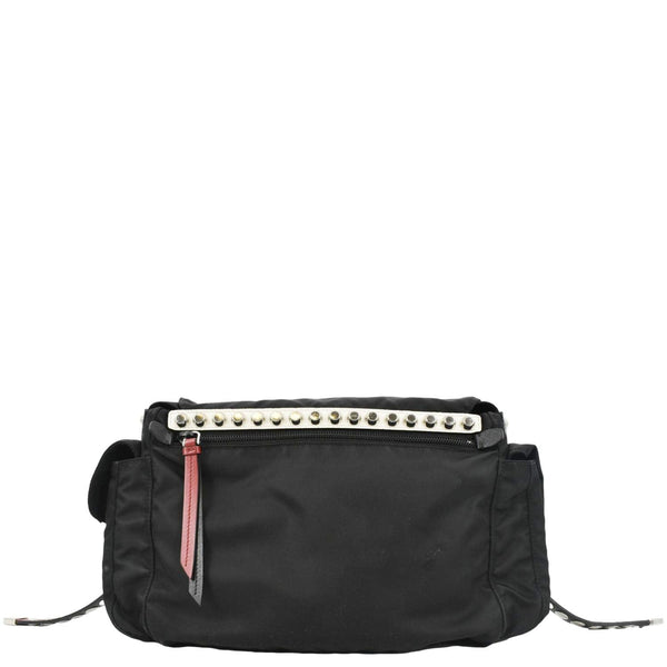 PRADA New Vela Nylon Shoulder Bag Black
