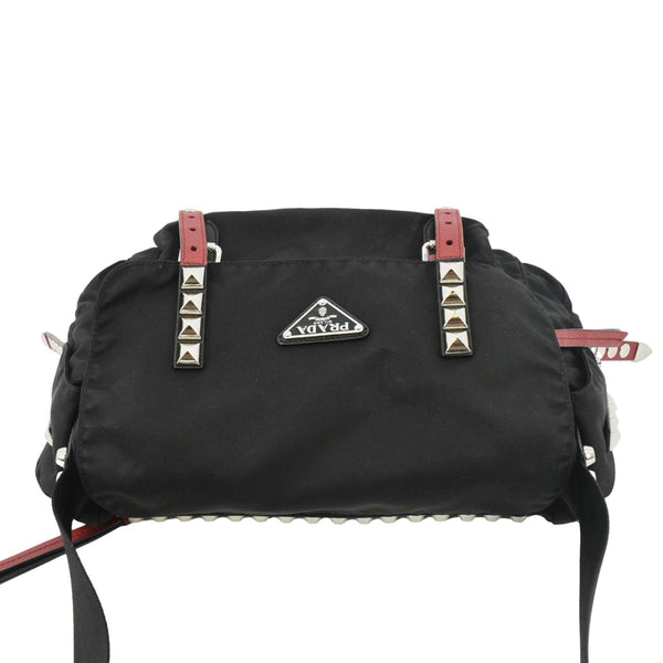 PRADA New Vela Nylon Shoulder Bag Black