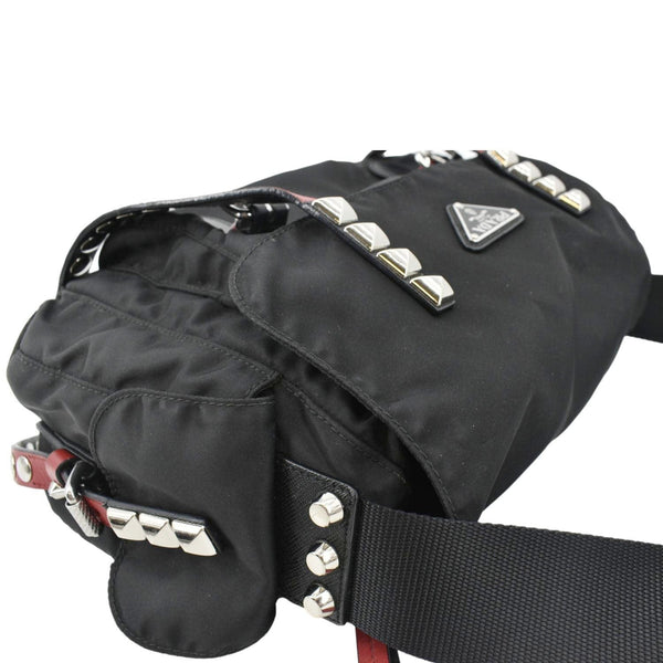 PRADA New Vela Nylon Shoulder Bag Black