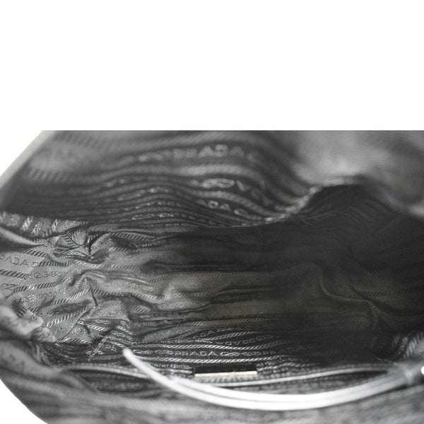 PRADA New Vela Nylon Shoulder Bag Black