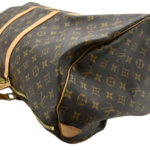 LOUIS VUITTON Keepall 55 Monogram Canvas Travel Bag Brown