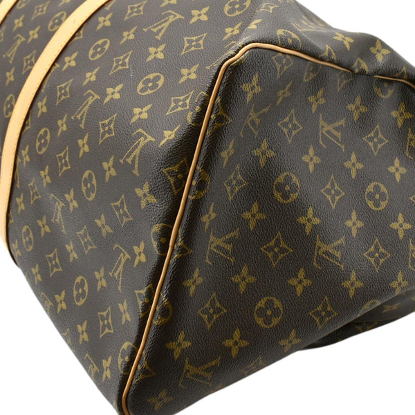 LOUIS VUITTON Keepall 55 Monogram Canvas Travel Bag Brown