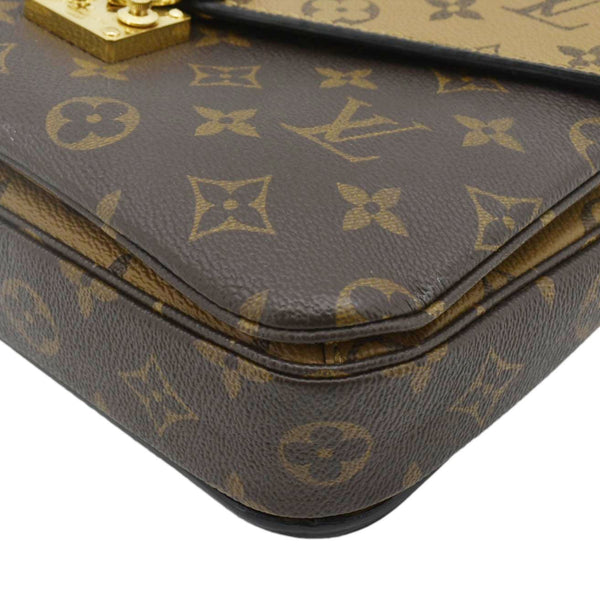 LOUIS VUITTON Metis Pochette Reverse Monogram Canvas Crossbody Bag Brown