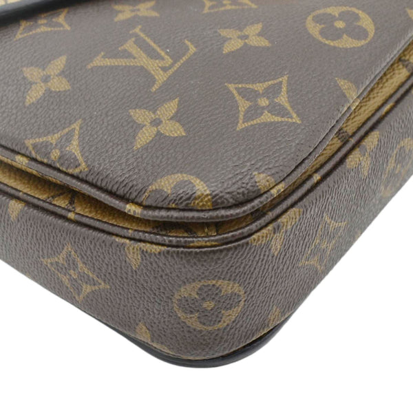 LOUIS VUITTON Metis Pochette Reverse Monogram Canvas Crossbody Bag Brown