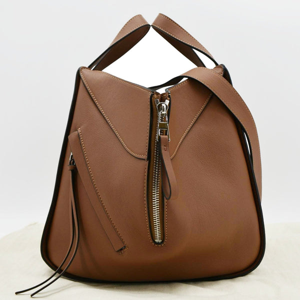 LOEWE Hammock Small Calfskin Leather Shoulder Bag Brown