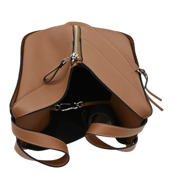 LOEWE Hammock Small Calfskin Leather Shoulder Bag Brown