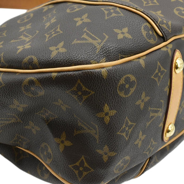 LOUIS VUITTON Galliera GM Monogram Canvas Shoulder Bag Brown