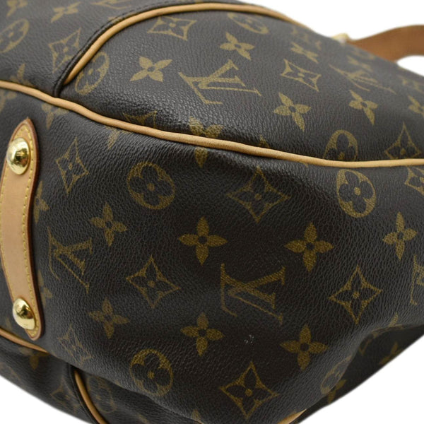 LOUIS VUITTON Galliera GM Monogram Canvas Shoulder Bag Brown