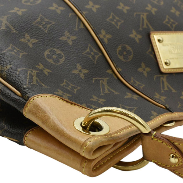LOUIS VUITTON Gallier Shoulder Bag Brown corner side
