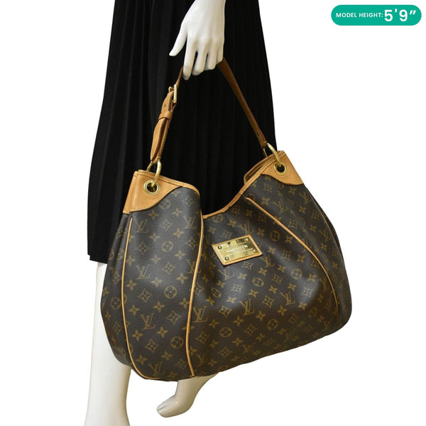 LOUIS VUITTON Gallier Shoulder Bag Brown dummy look