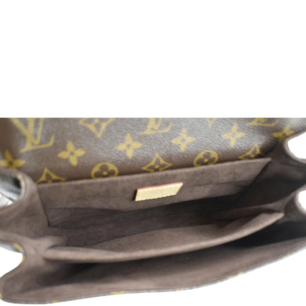 LOUIS VUITTON Metis Pochette Monogram Canvas Crossbody Bag Brown