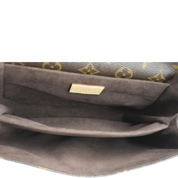 LOUIS VUITTON Metis Pochette Monogram Canvas Crossbody Bag Brown
