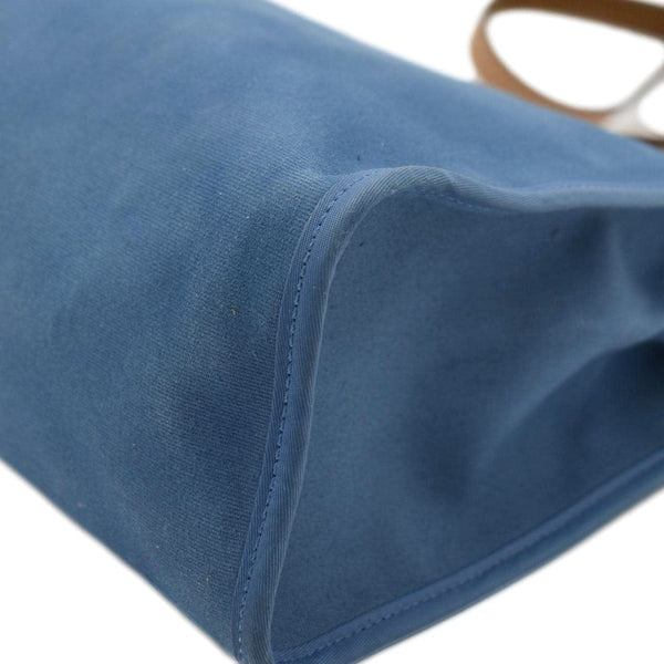 HERMES Herbag Zip Retourne 31 Canvas Tote Shoulder Bag Blue