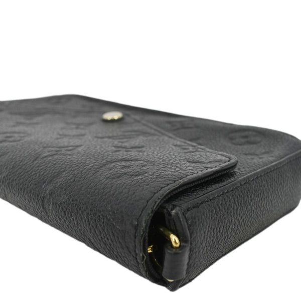 LOUIS VUITTON Felicie Monogram Empreinte Pochette Crossbody Bag Black