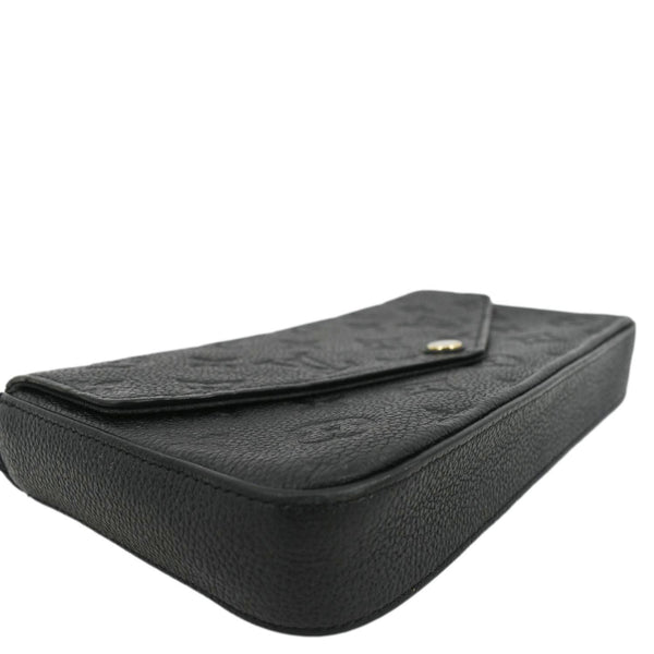 LOUIS VUITTON Felicie Monogram Empreinte Pochette Crossbody Bag Black