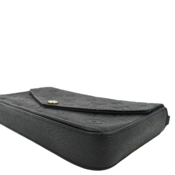 LOUIS VUITTON Felicie Monogram Empreinte Pochette Crossbody Bag Black