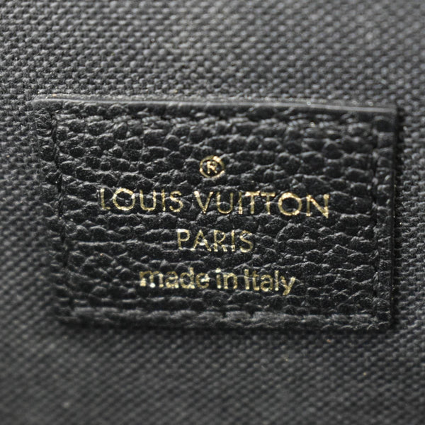 LOUIS VUITTON Felicie Monogram Empreinte Pochette Crossbody Bag Black