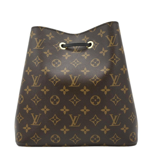 LOUIS VUITTON Neonoe Monogram Canvas Shoulder Bag Brown/Black