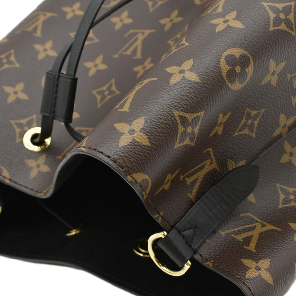 LOUIS VUITTON Neonoe Monogram Canvas Shoulder Bag Brown/Black