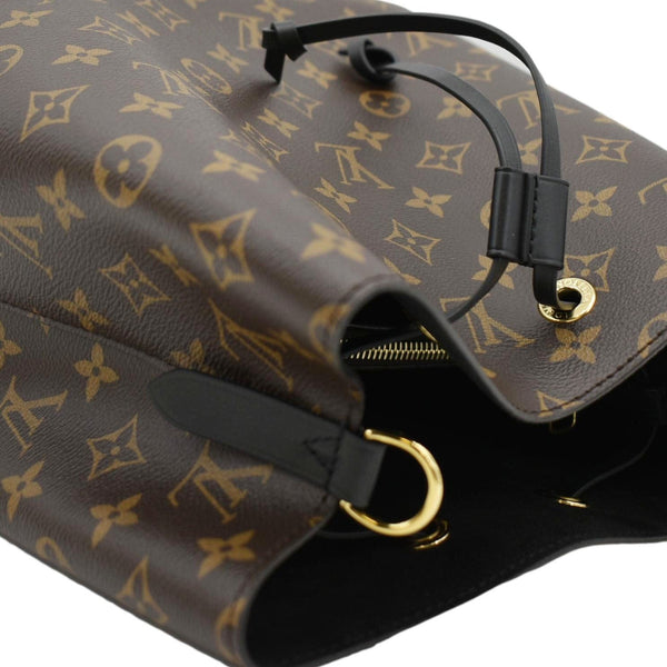 LOUIS VUITTON Neonoe Monogram Canvas Shoulder Bag Brown/Black