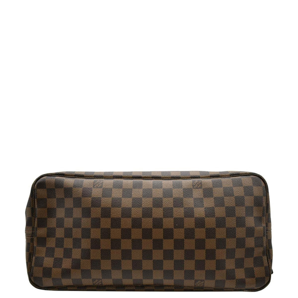 LOUIS VUITTON Neverfull GM Damier Ebene Tote Bag Brown