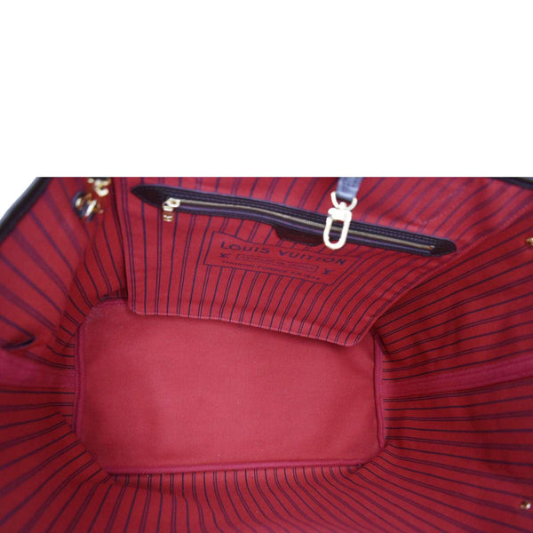 LOUIS VUITTON Neverfull GM Damier Ebene Tote Bag Brown