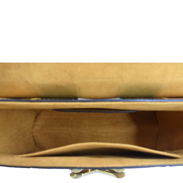 Louis Vuitton Twist MM Monogram Check Leather Shoulder Bag Orange