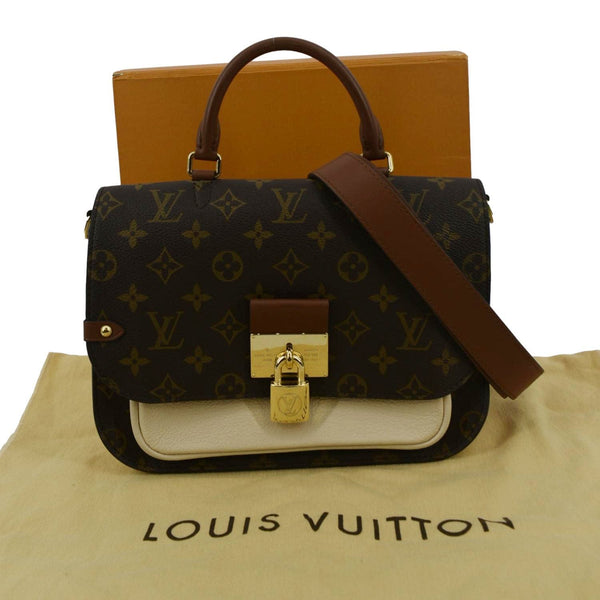 LOUIS VUITTON Vaugirard Monogram Canvas Shoulder Bag Creme