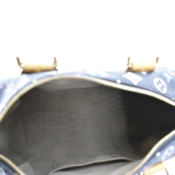 LOUIS VUITTON Speedy 30 Monogram Multicolor Satchel Bag Black
