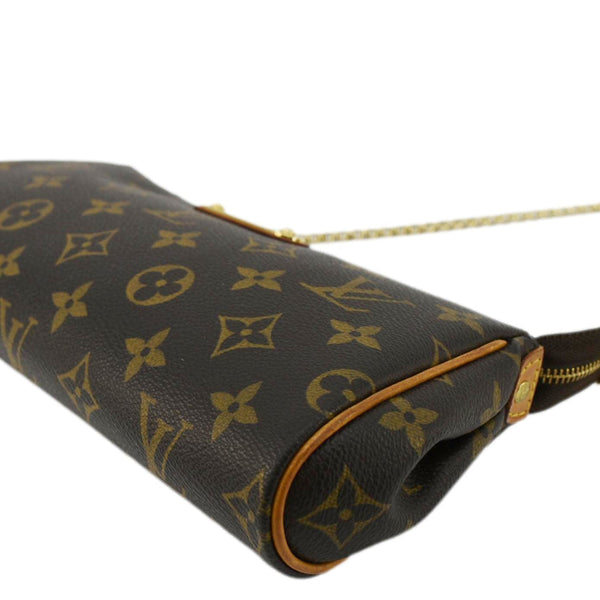 LOUIS VUITTON Pochette Eva Monogram Canvas Crossbody Bag Brown