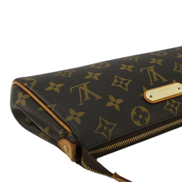 LOUIS VUITTON Pochette Eva Monogram Canvas Crossbody Bag Brown