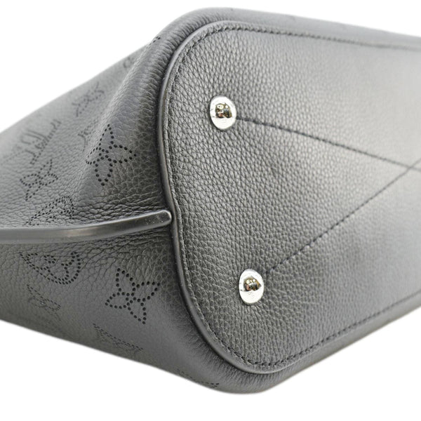 LOUIS VUITTON Girolata Monogram Mahina Leather Shoulder Bag Black