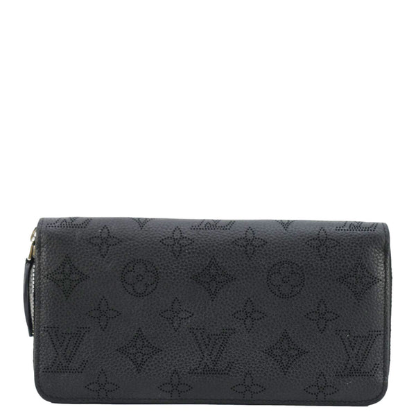 LOUIS VUITTON Mahina Leather Zippy Wallet Galet Black