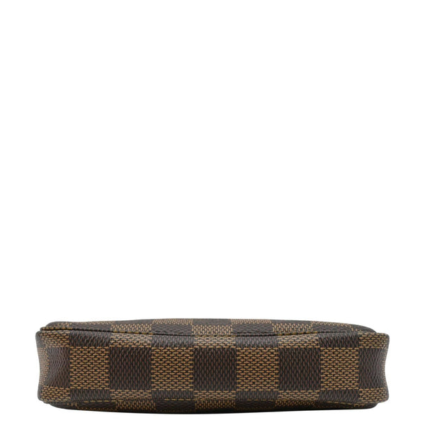 LOUIS VUITTON Mini Pochette Damier Ebene Accessoires Pouch Brown