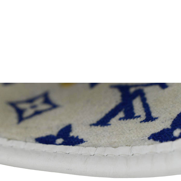 LOUIS VUITTON Neverfull MM Jacquard Velvet Monogram Shoulder Bag Blue