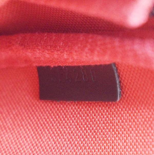 LOUIS VUITTON Mini Pochette Damier Ebene Accessoires Pouch Brown