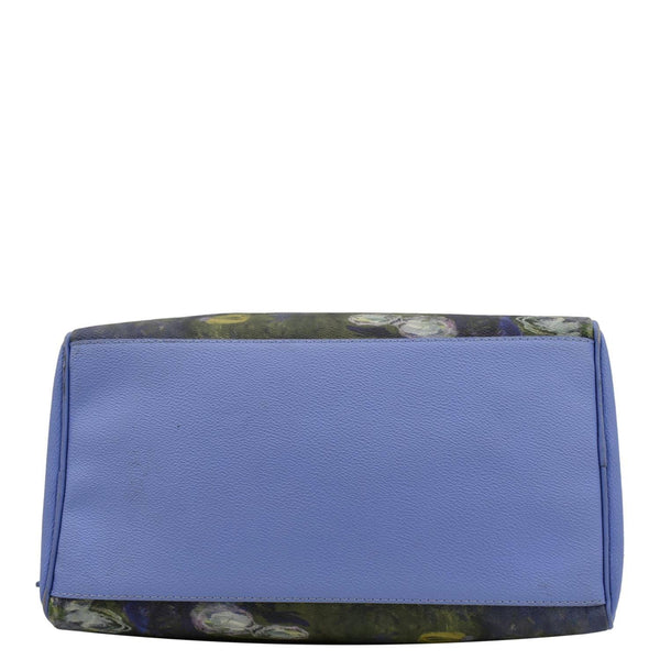 LOUIS VUITTON Masters Monet Speedy 30 Coated Canvas Satchel Bag Blue