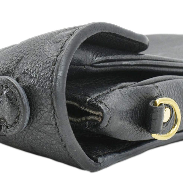 LOUIS VUITTON Metis Pochette Empreinte Leather Crossbody Bag Black