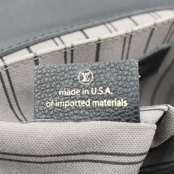 LOUIS VUITTON Metis Pochette Empreinte Leather Crossbody Bag Black